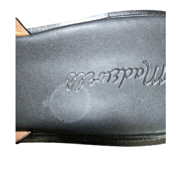 Madewell Alina Platform Leather Slides Sandals size 9 - Picture 5 of 9
